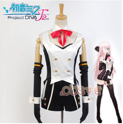 【新品開催 】VOCALOID　初音ミク -Project DIVA- F 2nd 　巡音ルカ コスプレ衣装 高品質 新品 Cosplay アニメ