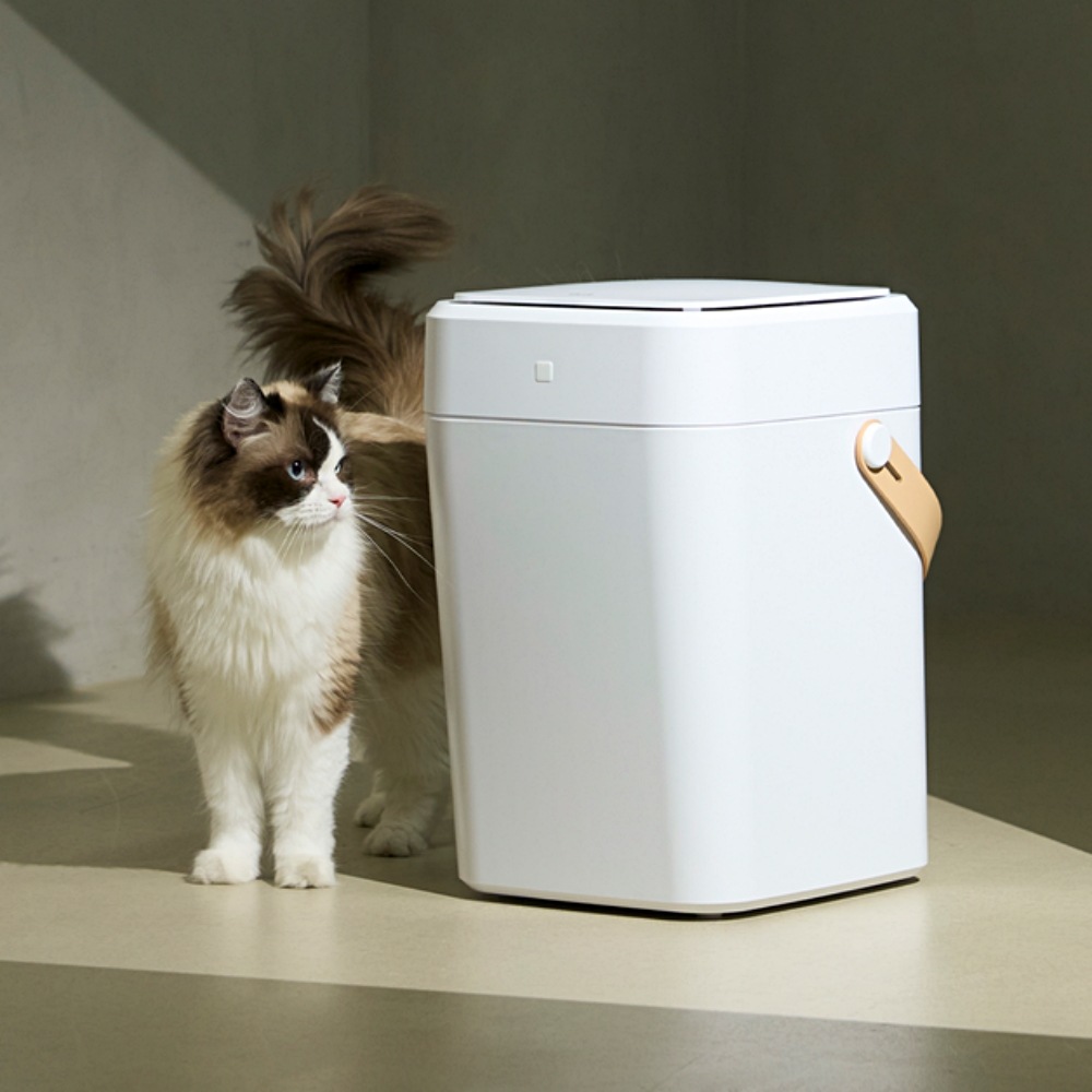 eraser bin イレイサーヒン (17L容量のペットゴミ処理用自動開閉ゴミ箱ワンタッチボタン式ゴミ袋自動シーリングと交換可能)
