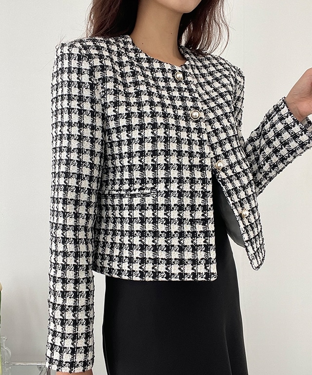 ハウンド ジェニー ツイード ジャケット (2color)