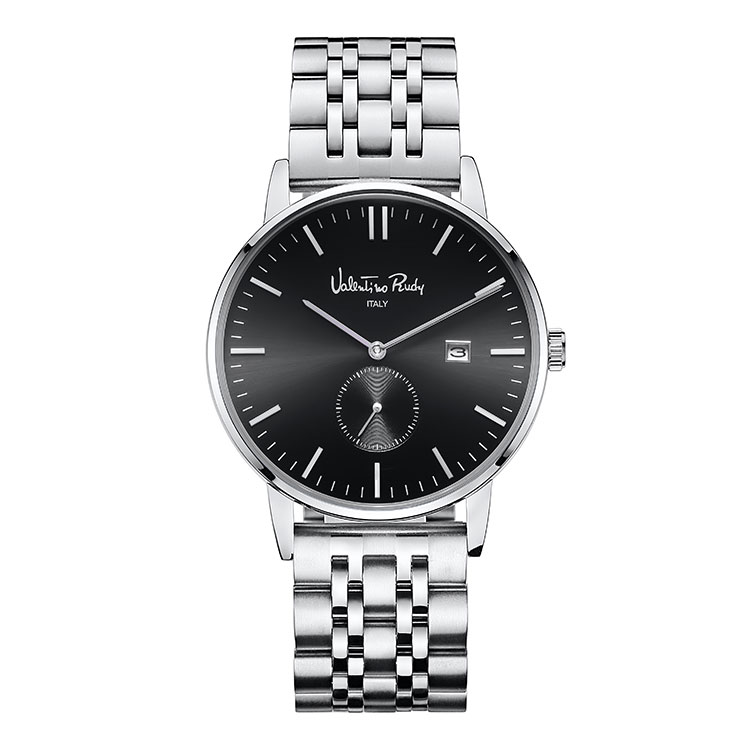 VR1306B-BKWT mens metal watchカジュアル腕時計