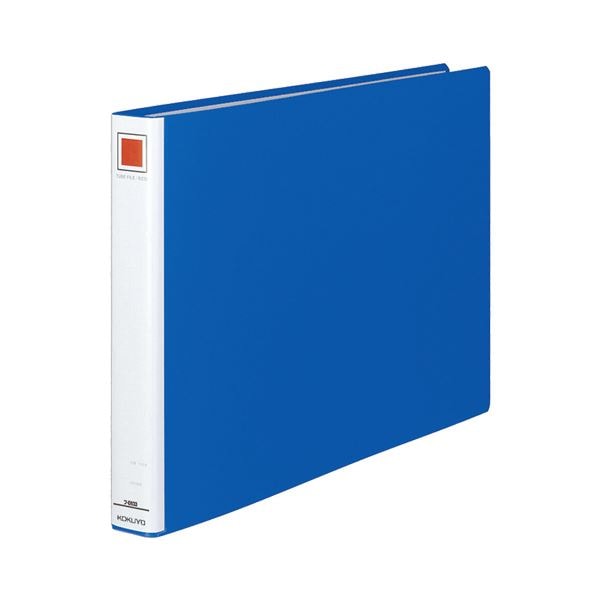 (まとめ) コクヨ チューブファイル(エコ) 片開き A3ヨコ 300枚収容 背幅45mm 青 フ-E633B 1冊 (×10セット)