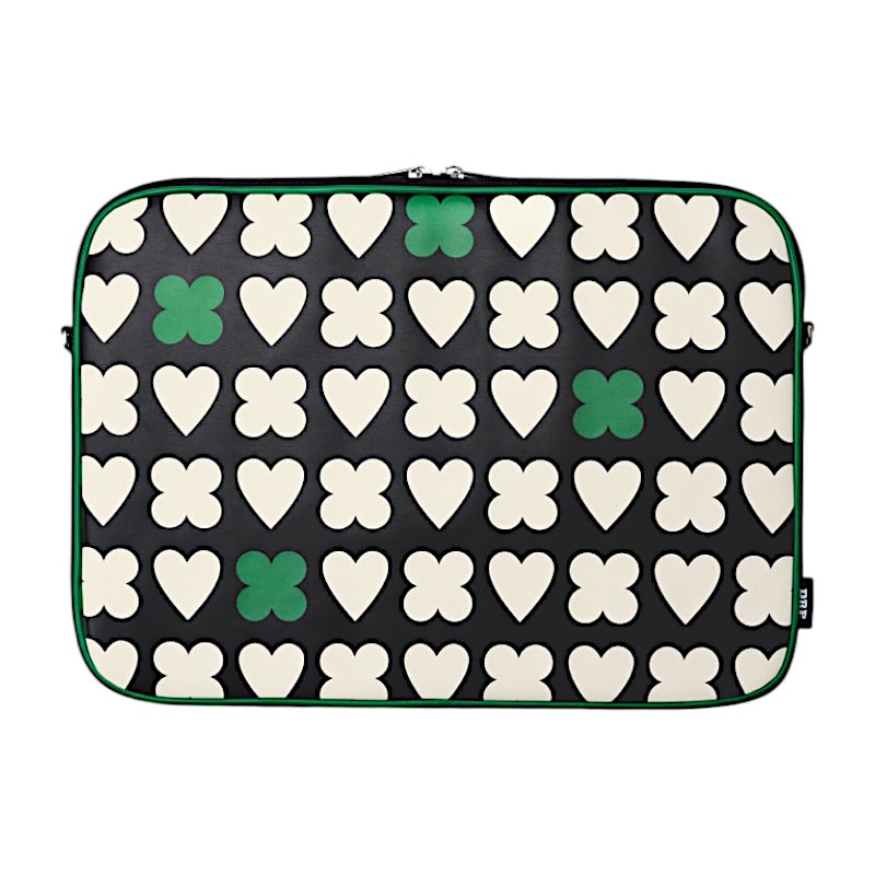 パターン ラップトップポーチ LUCKY HEARTY BLACKBERRY (16 Inch) 16インチ ポーチ ラップトップバッグ 可愛い 韓国雑貨 韓国アイテム. 韓国スタイル