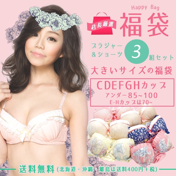 Qoo10 大きいサイズ グラマーサイズ ブラジャー 下着 レッグウェア