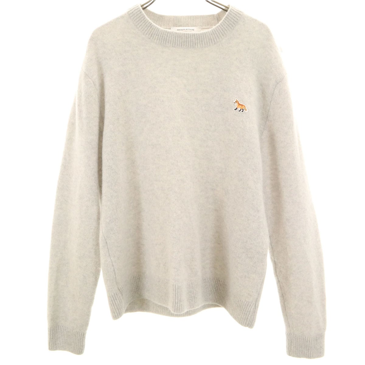 モロッコ製 ウールブレンド 長袖 セーター L ホワイト メンズ 古着