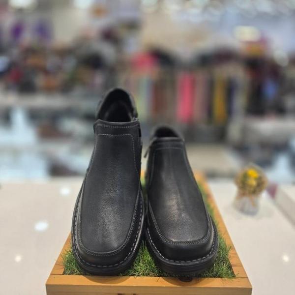 セーブゾーン04 男性コンフォートカジュアルジッパーチャッカスティッチジッパーブーツAB ブラック GPDIEKDPFLS (S44663535)