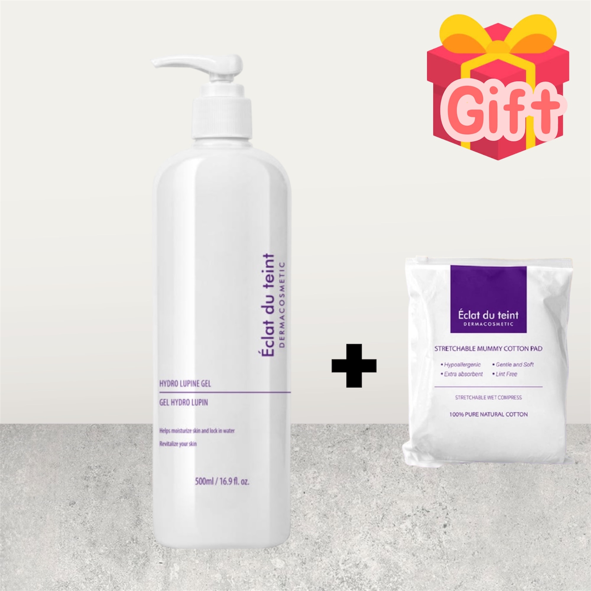 Éclat du teint Hydro Lupin Gel essence Set 500mlSTRUCTURINECooling & Moistureマミーパッド（トナーパック専用）200枚