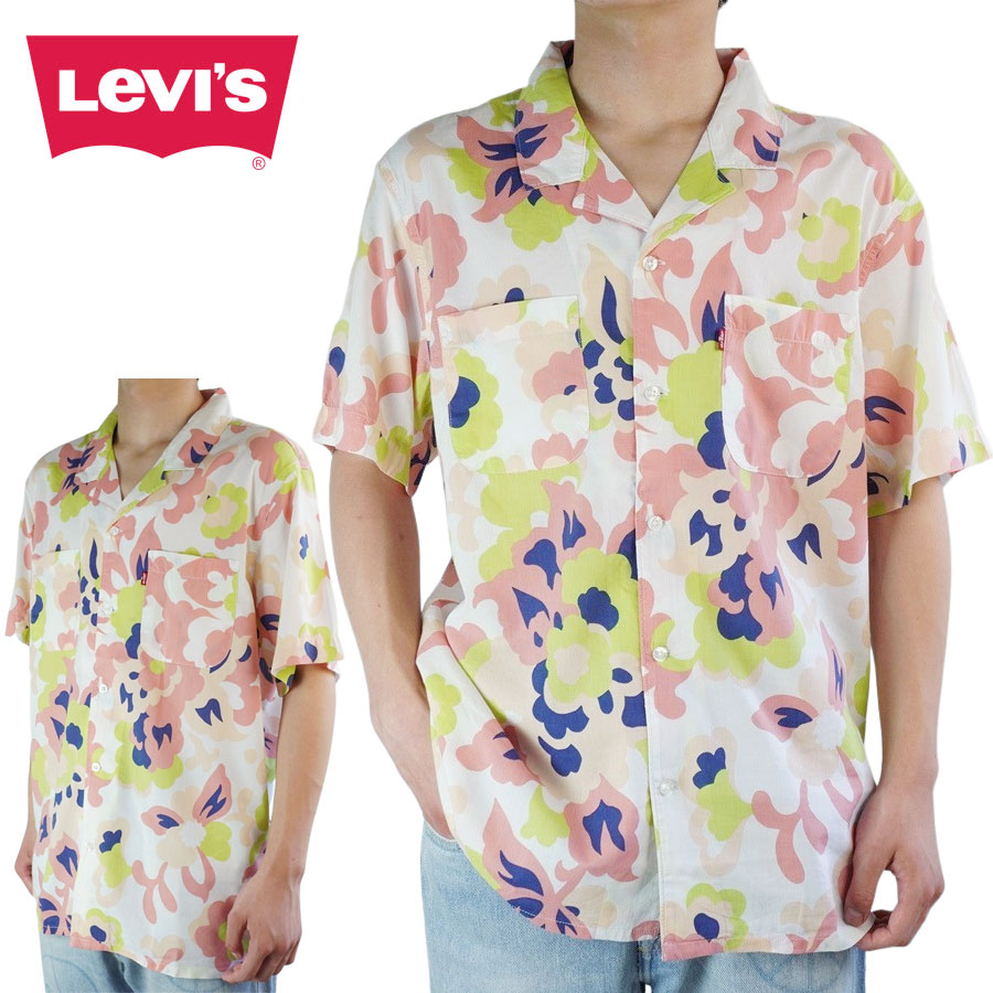 メンズ シャツ【クリックポスト発送】リーバイス LEVISOPEN COLLER SS SHIRTS CLASSIC CAMPERCY EXPLODED FL