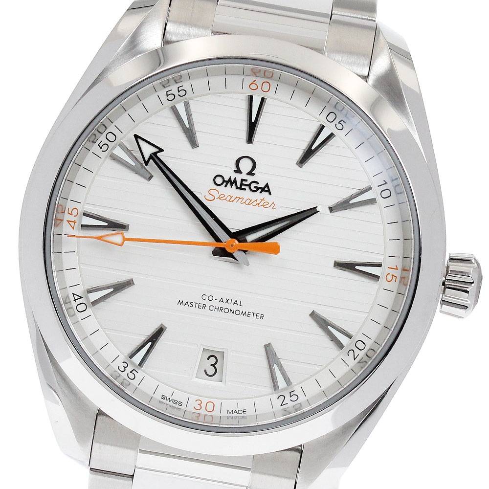 オメガ OMEGA 220.10.41.21.02.001 シーマスター アクアテラ コーアクシャル マスター デイト 自動巻き メンズ 良品 箱・保証書付き_886627【中古】