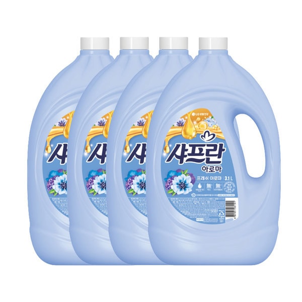気分が良くなる香り シャフラン柔軟剤 フレッシュアロマ3.1L 4個(贈呈品なくなり次第贈呈終了)