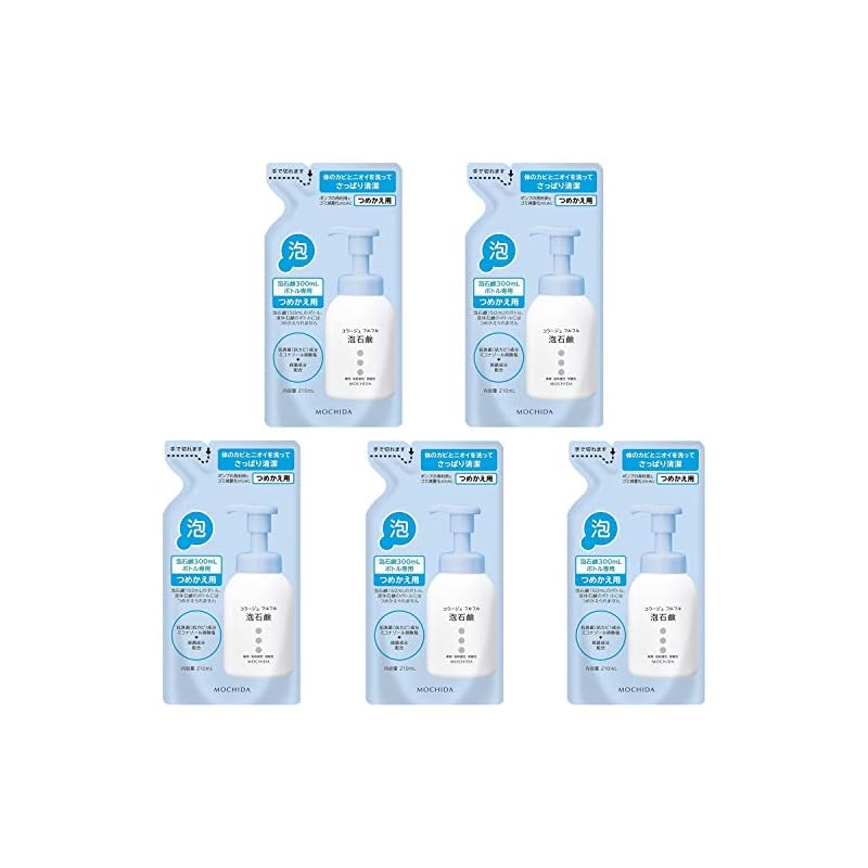 コラージュフルフル 泡石鹸 (つめかえ用) 210mL ×5個