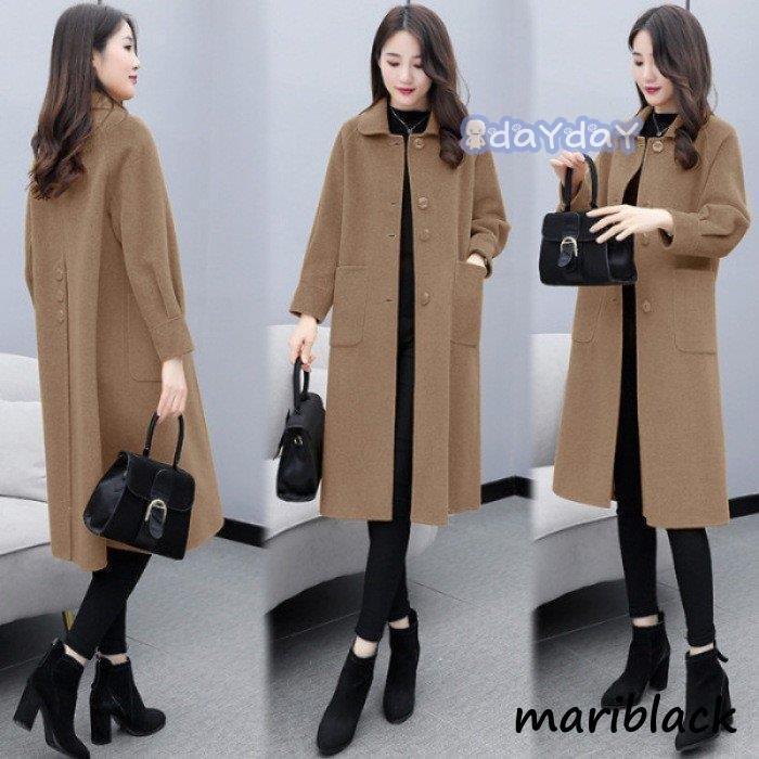 [惠子商店]新品入荷チェスターコート レディース 秋冬 40代 ロング丈 チェスターコート 無地 ラシャコート チェスタージャケット 韓国風 ラシャ アウター 通勤 着痩せ 3色チェスターコート レデ