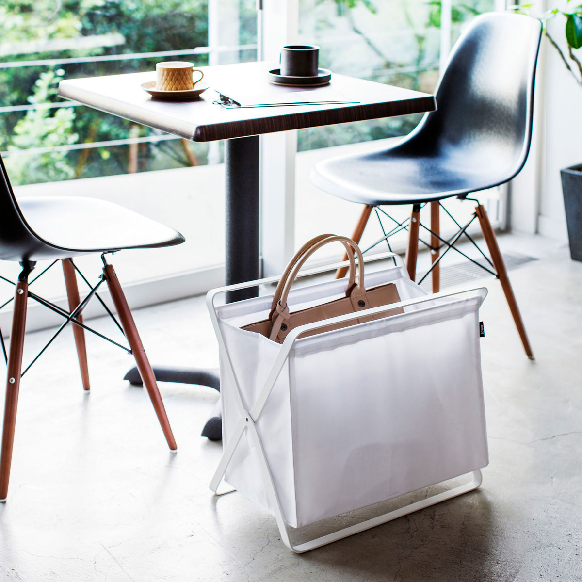 荷物置き 山崎実業 TOWER タワー 手荷物収納ボックス ホワイト