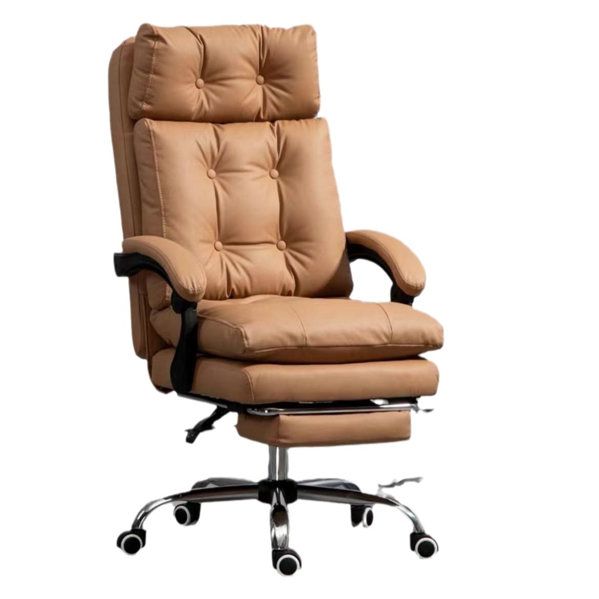 ン有エグゼクティブチェア リクライニング可能 快適 長時間使用OK PCチェア 書斎椅子 オフィスチェア 高級感 昇降調節可能 ゲーミングチェア 日用雑貨 家具 便利