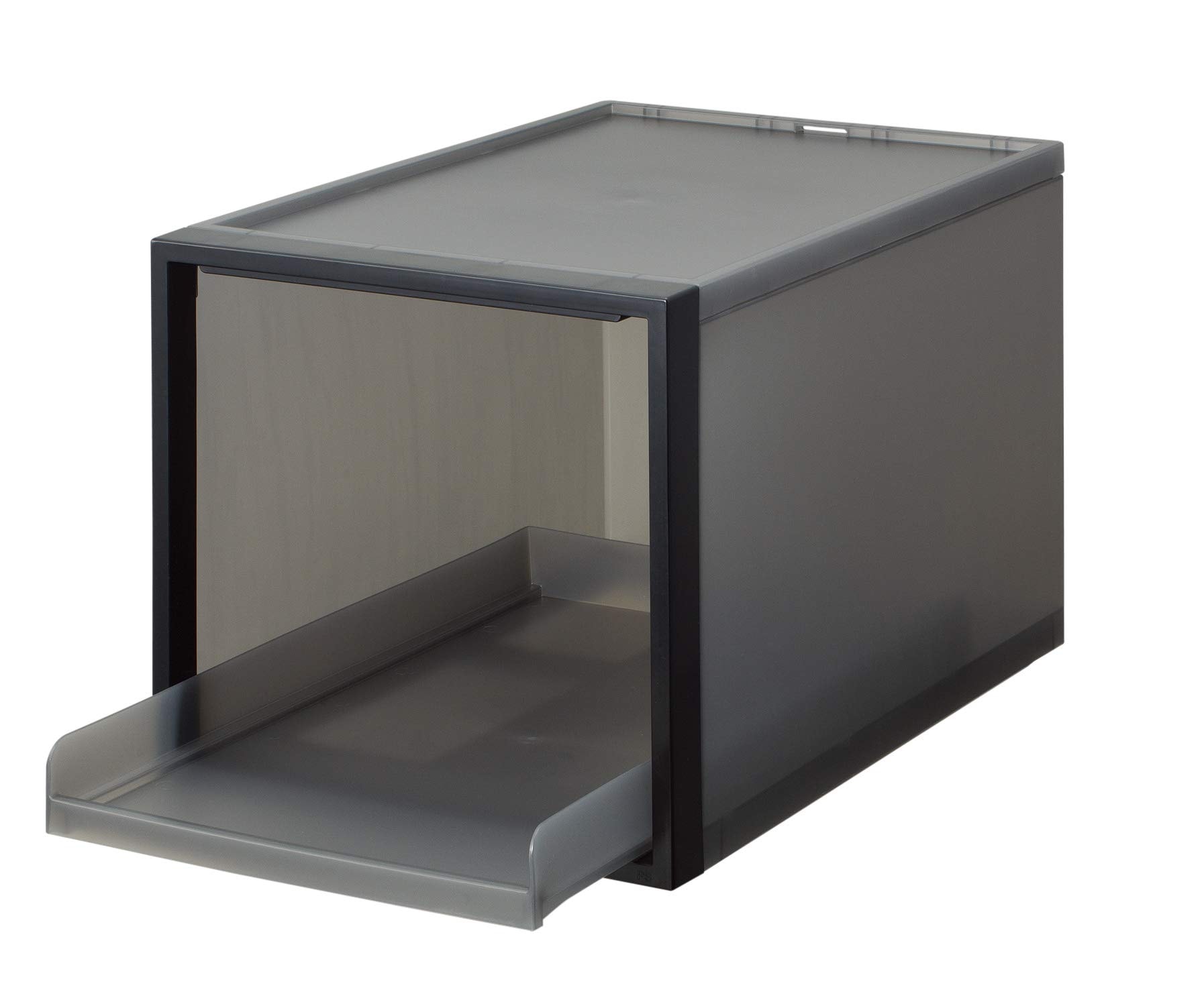 ライクイット (like-it) 収納ボックス クローゼットシステム トレー L 約幅32x奥50.5x高31.8cm ブラック CS-T6 クローゼット収納にピッタリ