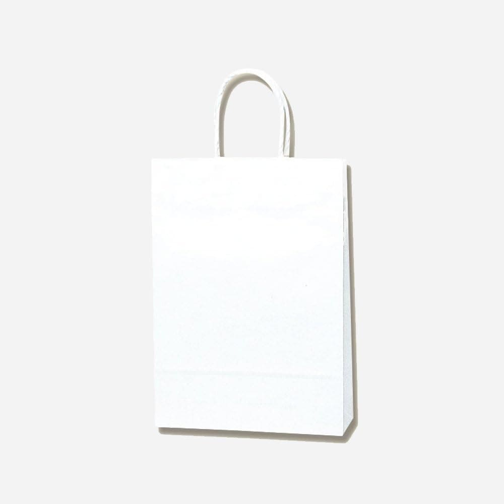 （まとめ買い）シモジマ HEIKO 手提げ紙袋 スムースバッグ S-100 白無地 25枚 幅260xマチ100x高360mm 003155600 [x3セット]