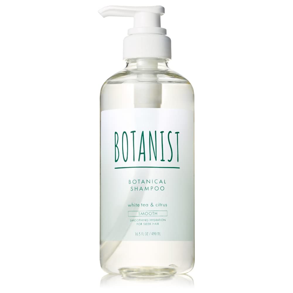 BOTANIST(ボタニスト) ボタニカルリフレッシュシャンプー ボトル【スムース】 490ml ホワイトティー＆シトラスの香り リニューアル 植物由来 ヘアケア ノンシリコン さらさら 指通り
