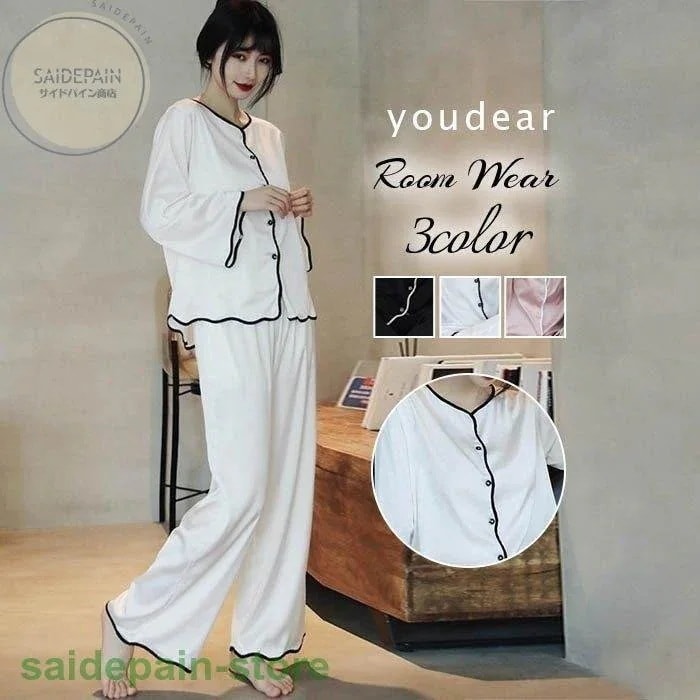 ダブルガーゼ綿100%ルームウェアパジャマレディース上下セット長袖花柄レースフリル前開き春女性コットン部屋着ロング丈かわいいおしゃれ730%までに制限