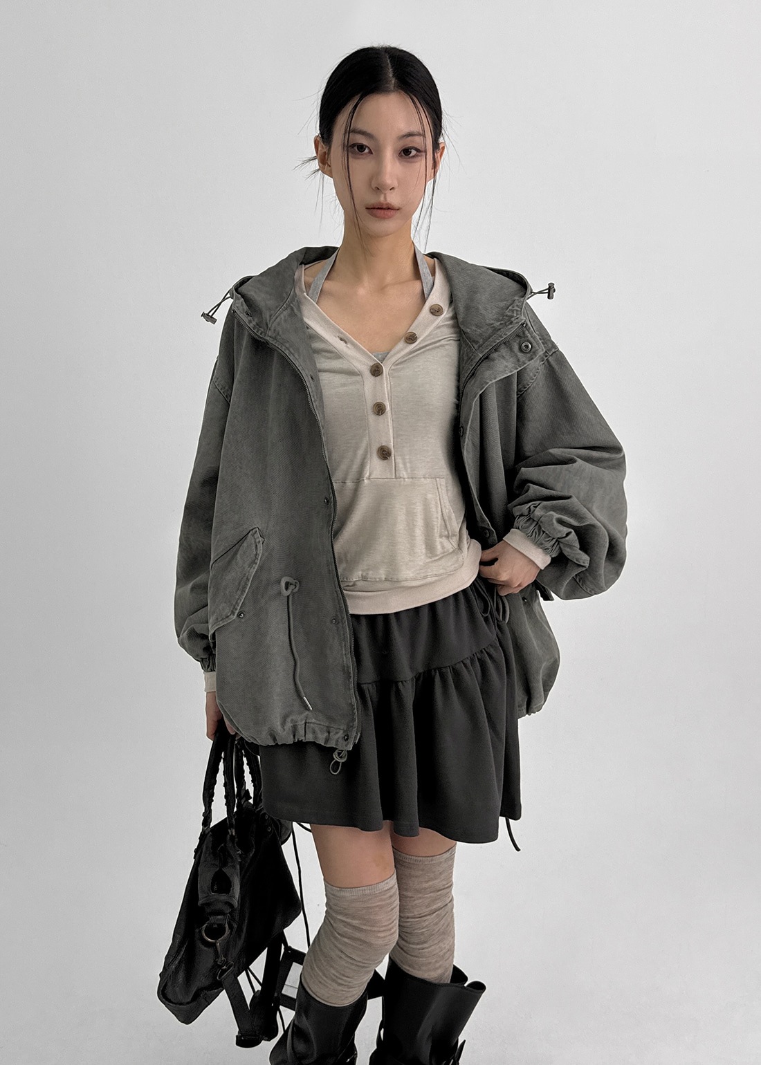 (UNISEX) チェスナットウォッシュボンバージャケット