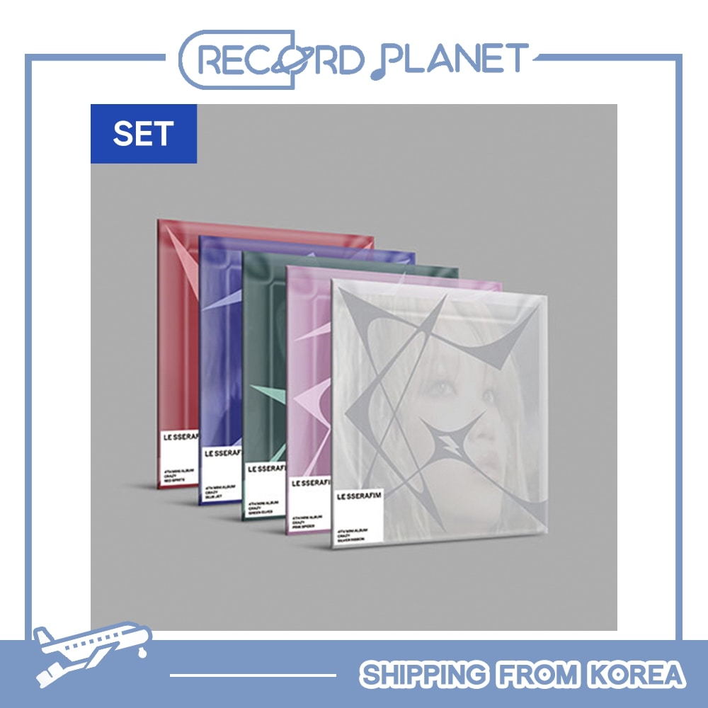 5種セット LE SSERAFIM - 4th Mini Album [CRAZY] (COMPACT ver.)KPOP CD
