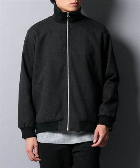 ジャンパー・ブルゾン ツイード オーバーサイズ スタンドリブブルゾン