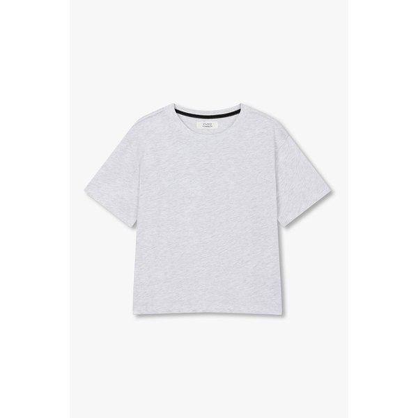 スリットラインクロップ半袖Tシャツ9106222203086