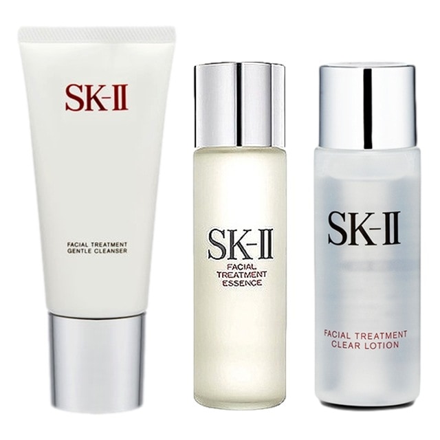 エスケーツー（SK-II／SK2） フェイシャルトリートメント ジェントルクレンザー ＋ エッセンス ＋ クリア ローションセット 120g+30mlx2