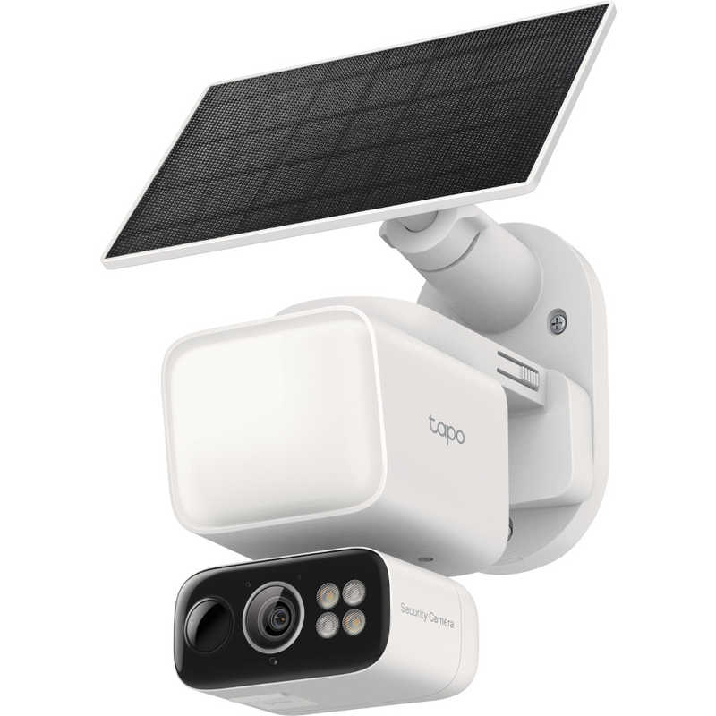 TPLINK　ソーラー給電対応センサーライト付きパンチルトセキュリティカメラセット Tapo　TAPOC615FKIT