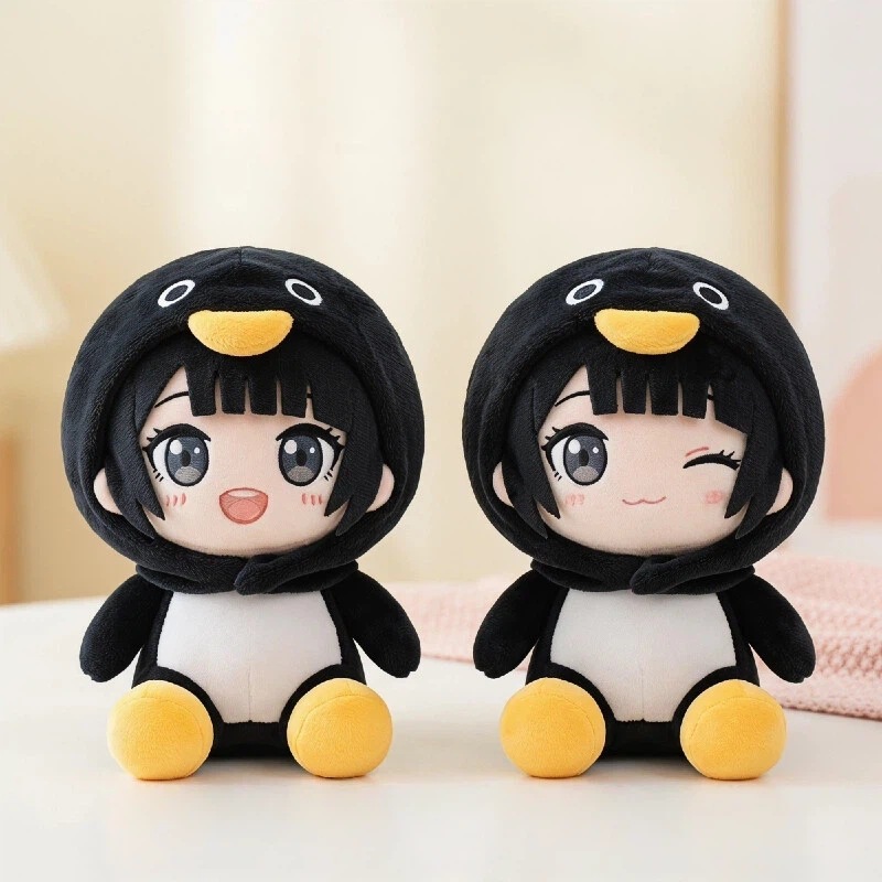SNS で大人気 ググガガグッグガー ぬいぐるみ ペンギン 全 2 種類 15cm 座り姿 元気 ver ウィンク ver もちもち触り心地 高弾力 PP 綿 精密刺繍 抜け毛なし