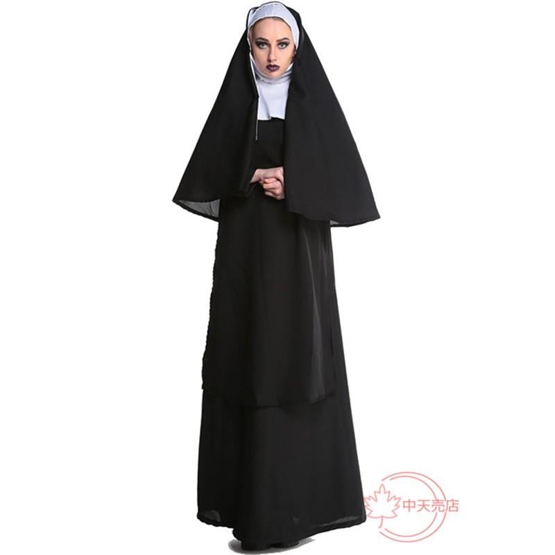 【激安開催！】ハロウィン コスプレレディース 修道服 ステージ仮装修道女服 女子 聖女コスチューム イベント仮装 パーティー クリスマス