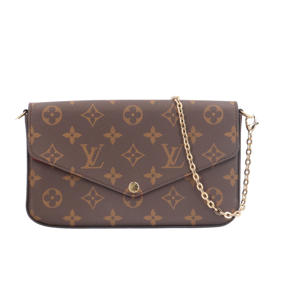 ルイヴィトン ポシェットフェリシー モノグラム ショルダーバッグ モノグラムキャンバス M61276 ブラウン LOUIS VUITTON 中古 美品