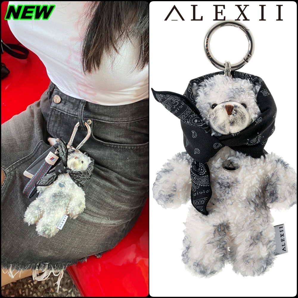 【ALEXXI】NEW BANDANA BEAR KEYRING