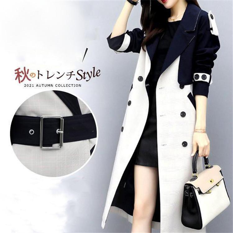 トレンチコート レディース ロング aライン ベルト付き おしゃれ 春秋 アウター スプリングコート 就活 ビジネス 定番 通勤 結婚式 きれいめ