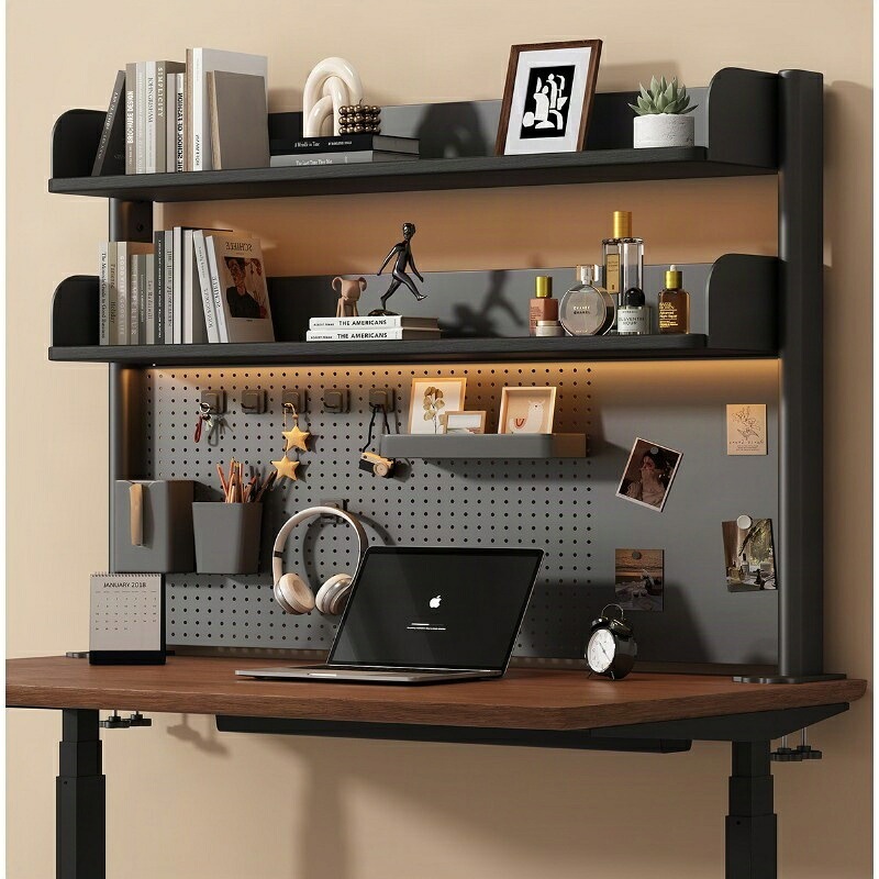 【お買い得最大P5倍+200OFF】机上ラック 黒 猫の手 机上ラック クランプ式 デスク上 書類 ファイル 収納 高さ調節できる棚 取付簡単 後付け モニター台 机上整理 クランプ デスク 棚 デス