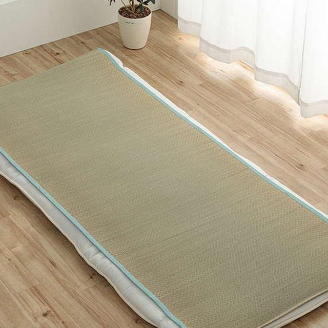 い草シーツ 夏用 敷きパッド 国産い草100% 110x200cm セミダブルサイズ 無染土 消臭 吸汗 調湿 日本製