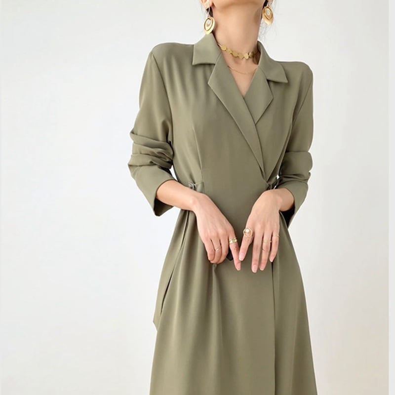 ファッションスーツアーリーガーリー長袖軽くて洗練されたロングスカートデザインスカート