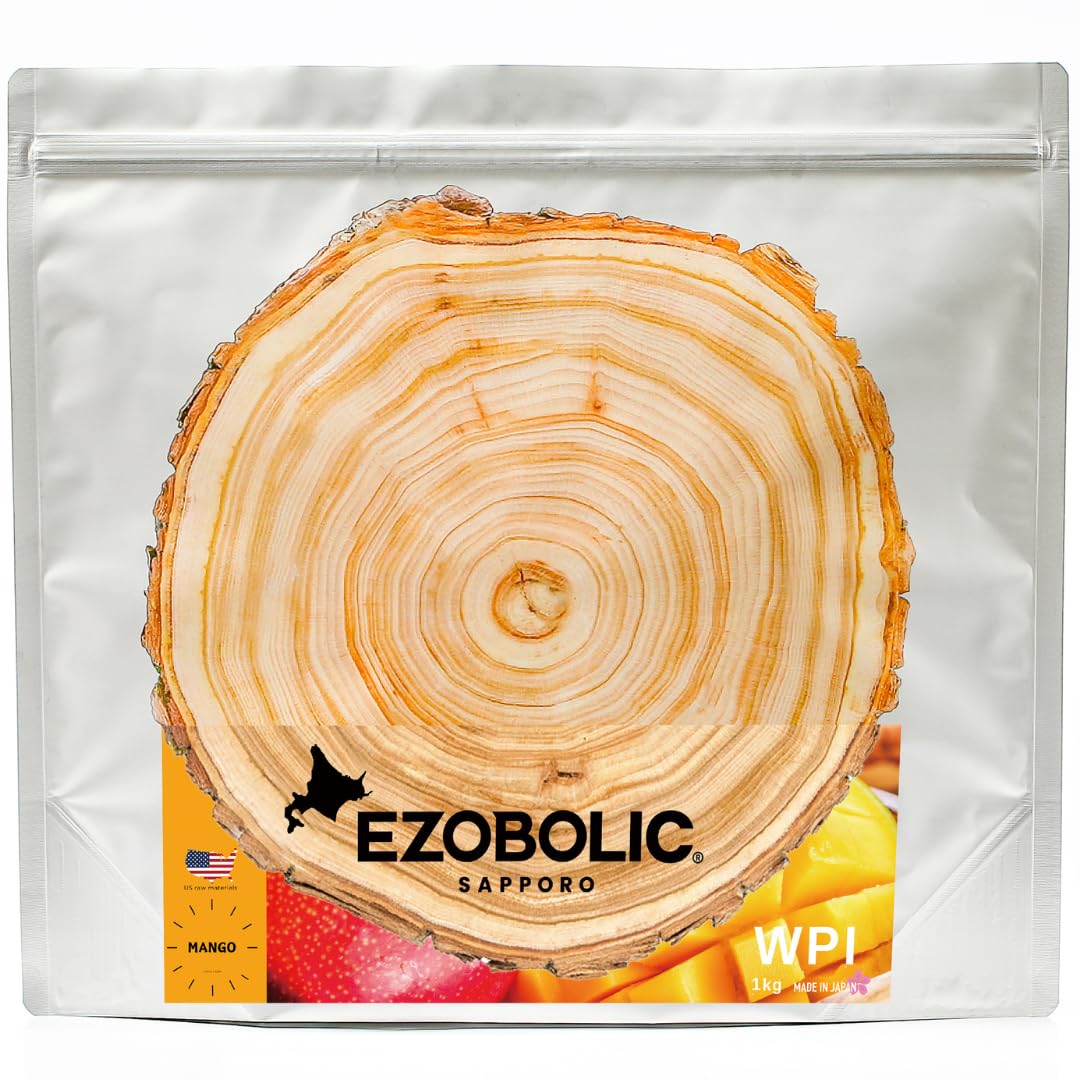 【プロテイン専門店が本気で作った】EZOBOLIC ホエイプロテインWPI（アイソレート）100% 国内製造 高純度 美味しい (WPIマンゴー, 1kg)