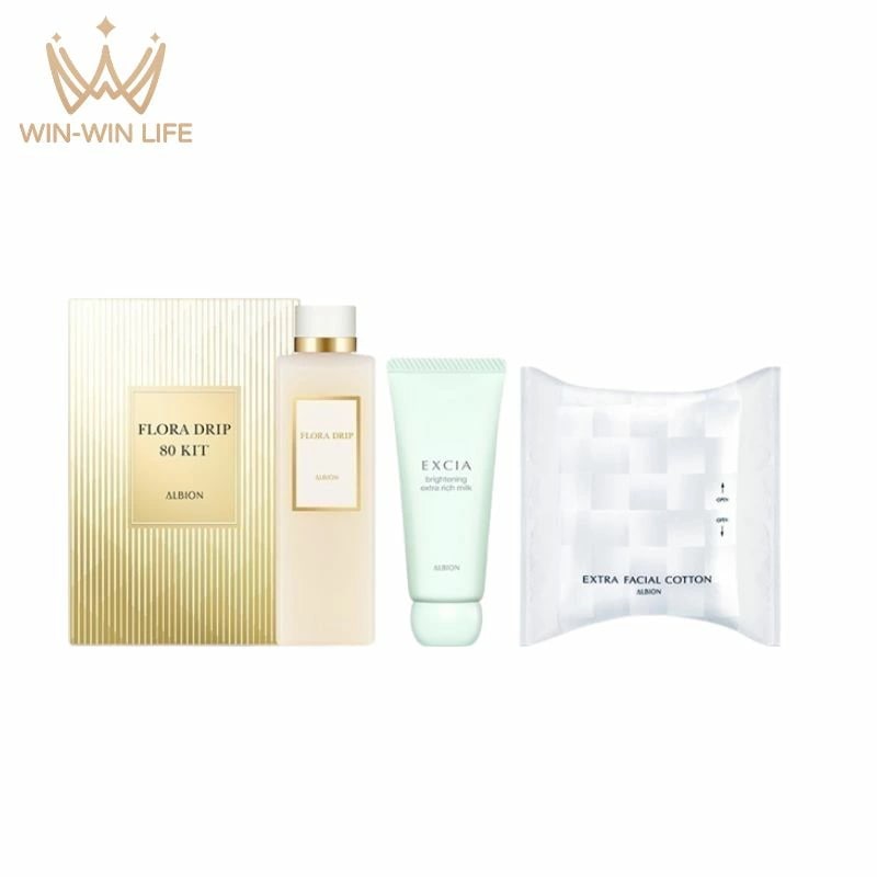 フローラドリップs 80 キット（フローラドリップ s（化粧液・現品）80mlエクシア ブライトニング エクストラリッチミルク（美白乳液）35gエクストラ フェイシャルコットン 10枚入）