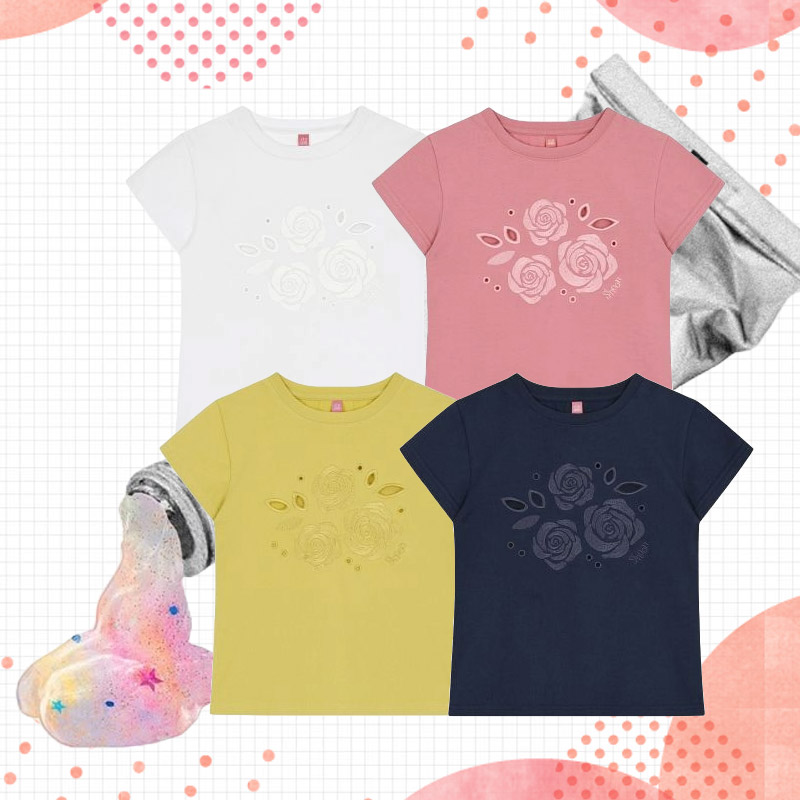 Rose Punching T-Shirt 4color 半袖 キャップスリーブ 韓国 ブランド 正規品