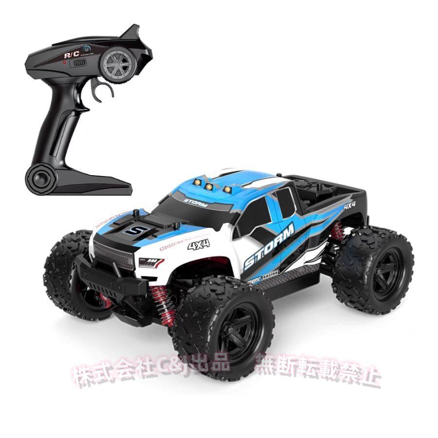 RCカー 4WD オフロード 1/18 ラジコンカー 2.4GHz 高速30km/h リモコンおもちゃ 初心者向け ギフト こどもの日 C&J アウトドア 旅行