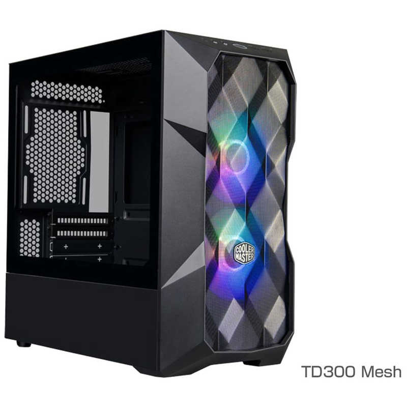 クーラーマスター　PCケース［microATX/Mini-ITX］TD300 Mesh　TD300-KGNN-S00