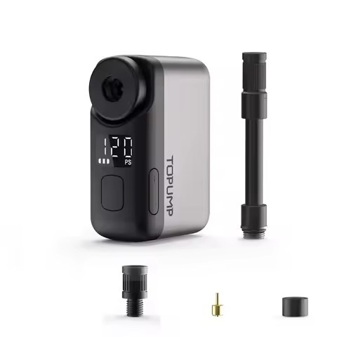 TOPUMP TB2 PRO ミニ電動ポンプ コードレス 120PSI 自転車タイヤインフレーター 超軽量124g 急速充電