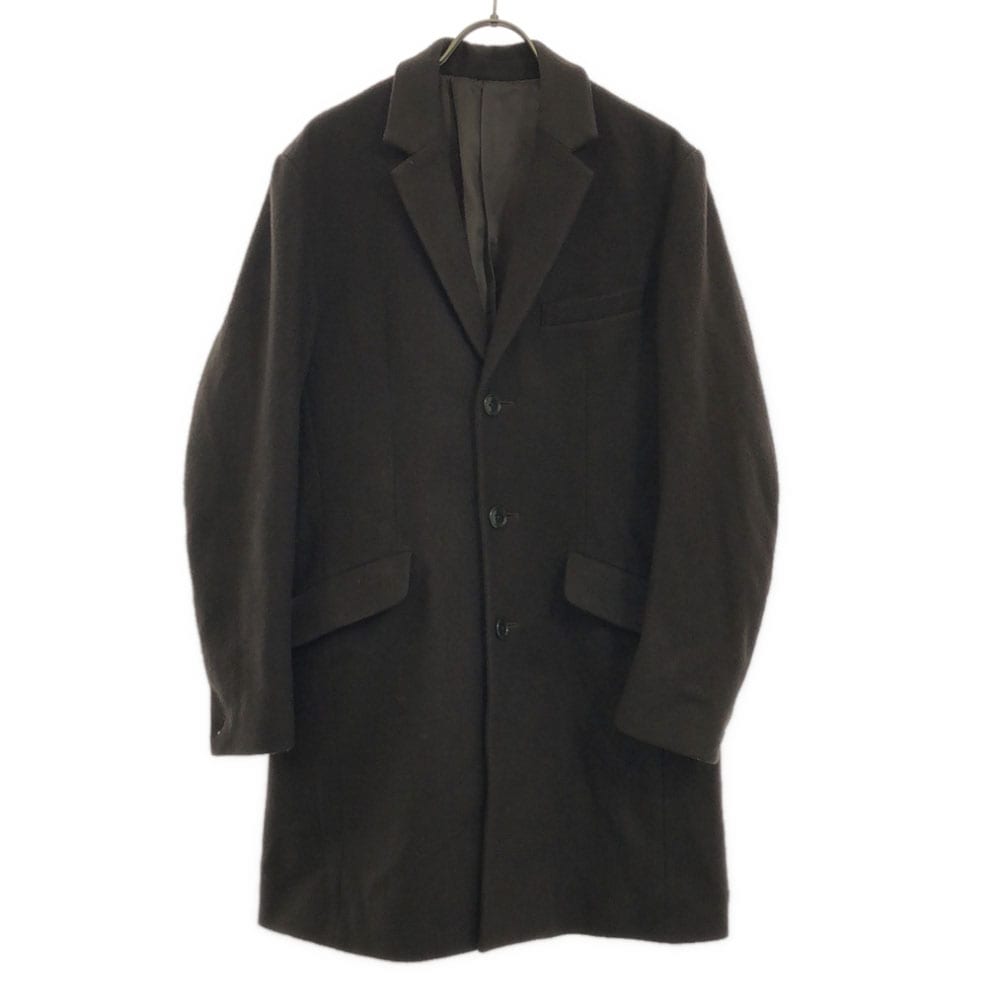 ウールブレンド 日本製 チェスターコート 2 ブラウン メンズ