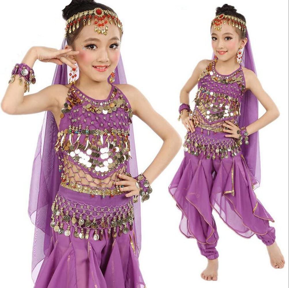 子供服6点セット ベリーダンス 衣装 ハロウィン コスプレ インドダンス 衣装 民族衣装 ジャスミン アラジン アラビアン 子供 ハロウィン 仮装 先行 アニメ アラジン衣装 アラジンコスチューム パ Blog Casaescola Com Br