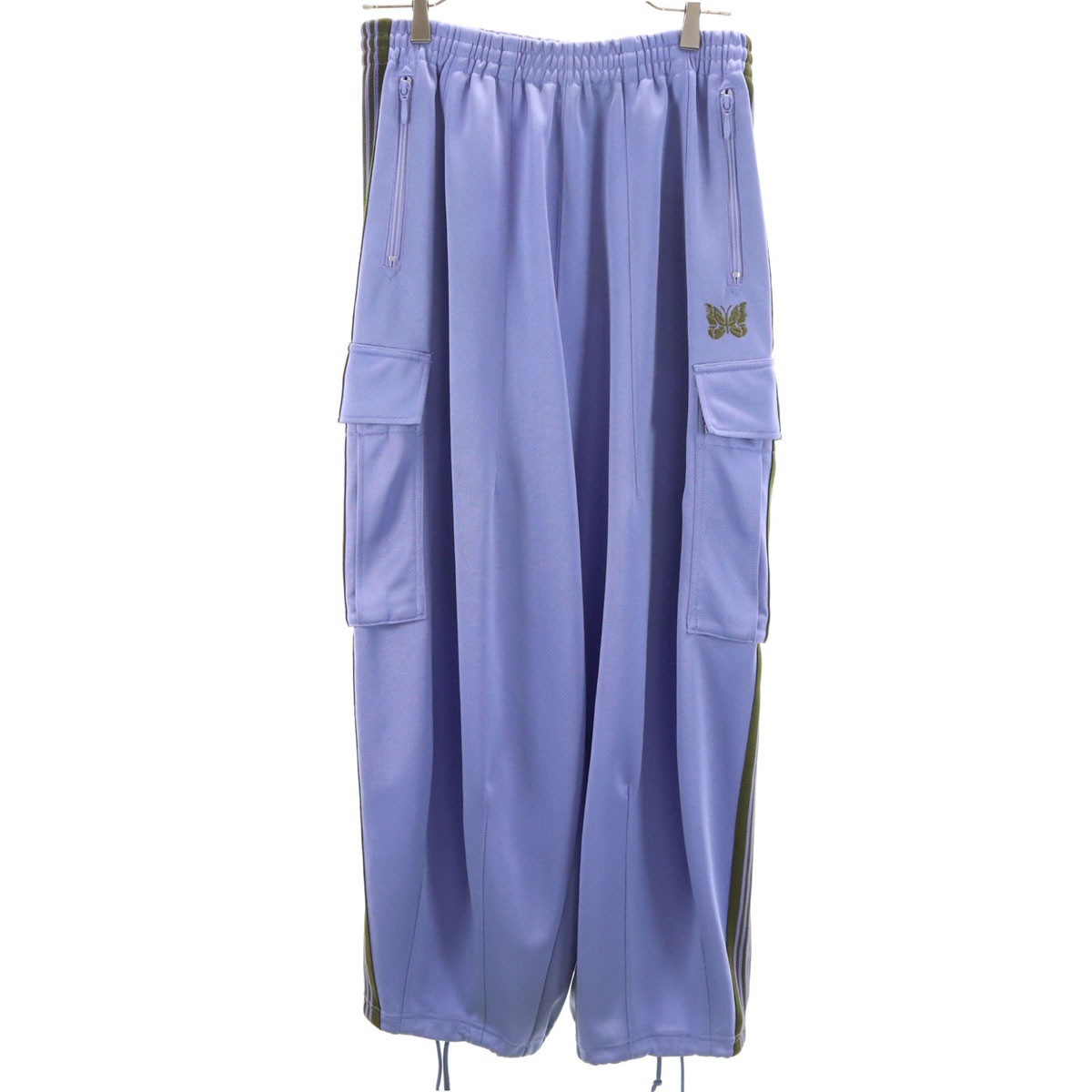 PURPLE THINGS パープルシングス コラボ 日本製 MR398 ヒザデル トラックパンツ S パープル ネペンテス メンズ 古着
