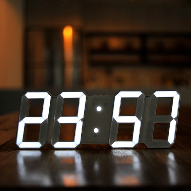 モアスビッグサイズデュアルカラーLEDウォールクロック/good design/クイック配送