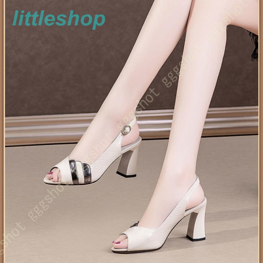 スタイルアップ！ヒールパンプス パンプス レディース 太ヒール セパレート サンダル オープントゥ シンプル 6.5cmヒール バックストラップパンプス 美脚 婦人靴 orange