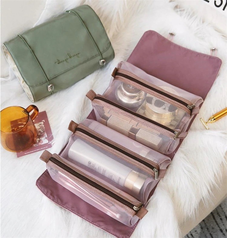大人気！ 今が絶対買い流行 韓国ファッション トラベル トイレ ユニークなデザイン 怠惰な風 コスメティックバッグ ポータブル 大容量 収納バッグ 2025ニュースタイル アドバンスド 折りたたみ式