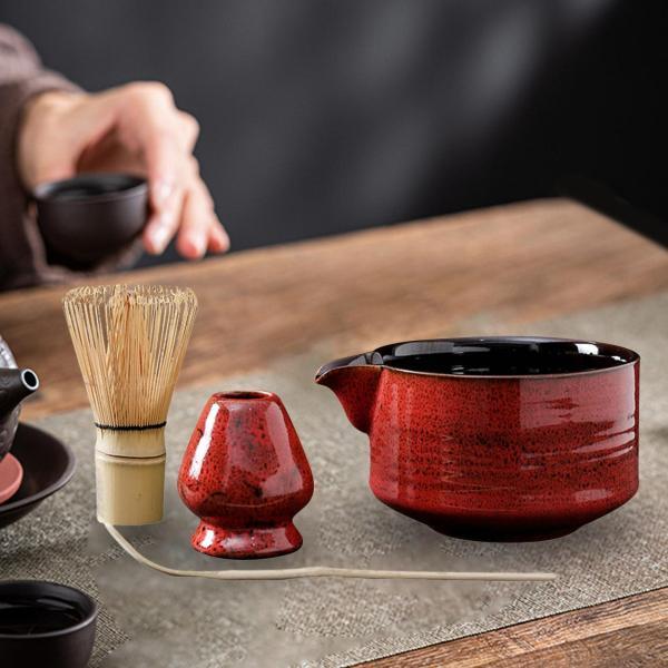 伝統的な抹茶4点セット お茶好きの方へのギフトに最適 飲料 家族