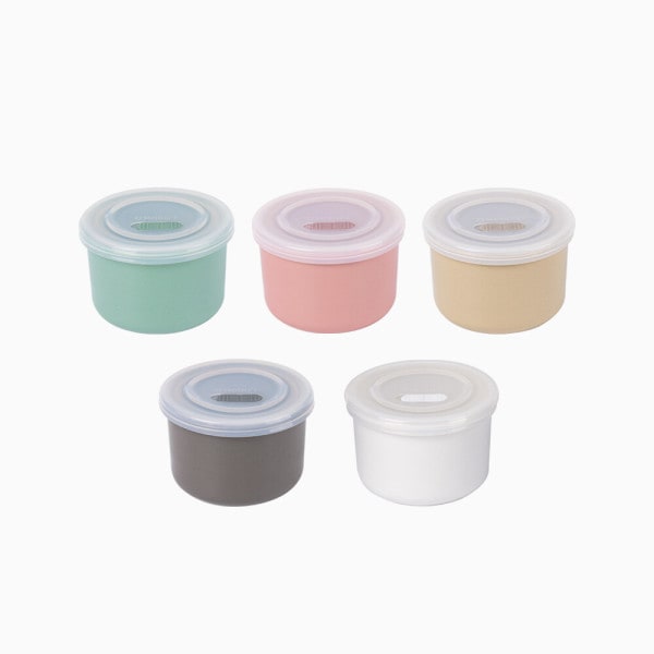 ブルーママ 陶磁器 離乳食 保管 密閉容器 250ML 5種セット