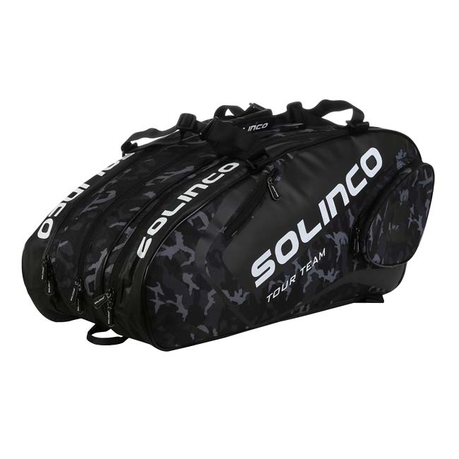 １５本収納 ソリンコ(SOLINCO) TOUR TEAM CAMO 15R ツアーチーム カモ 15R ラケットバッグ テニスバッグ 1920566-ブラックカモ(24y6m)